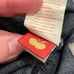 Rare Vtg Y2K Apple Bottom Jeans Denim Midi Dress Embroidered Scalloped Strapless