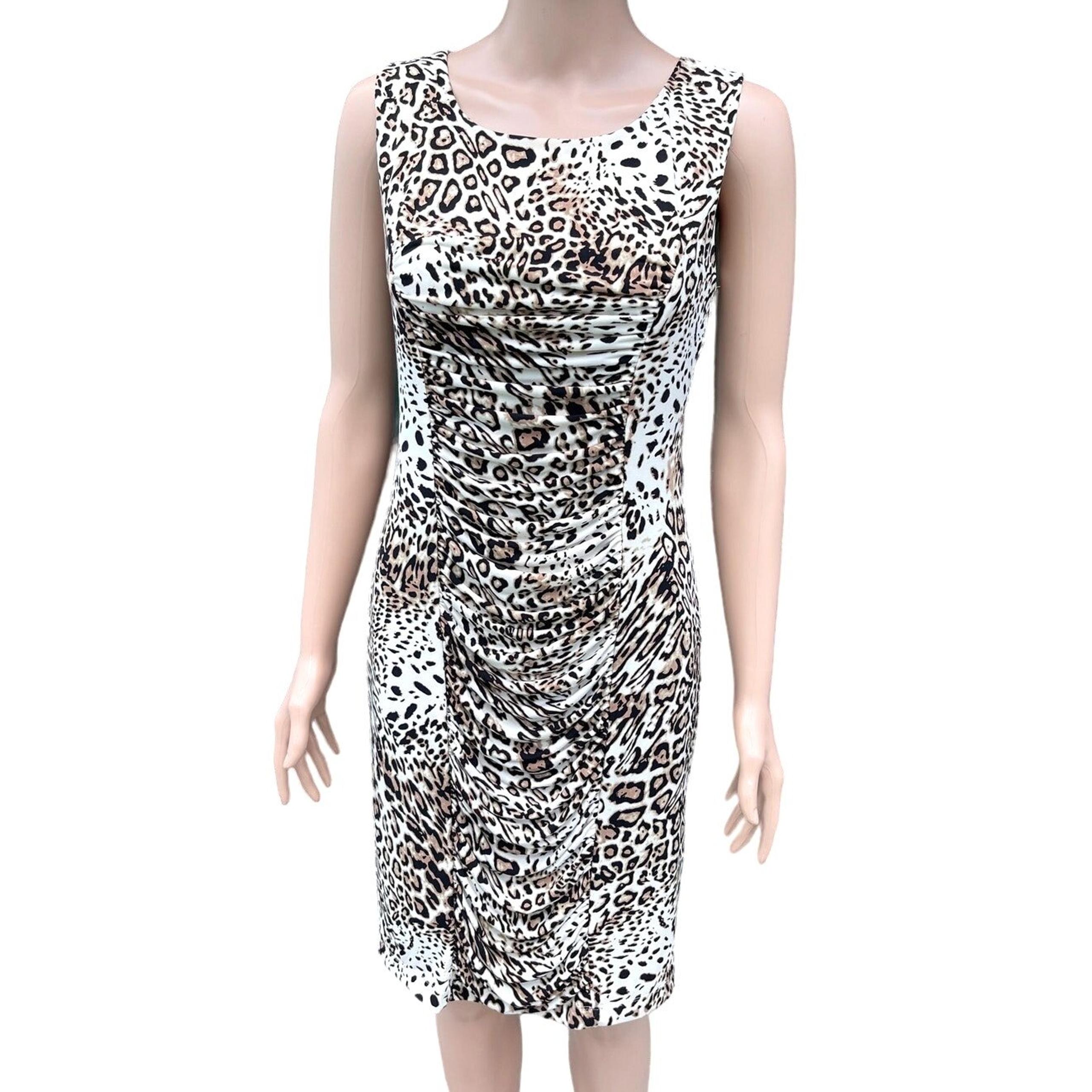 CALVIN KLEIN Beige Knitted Dress Women Sz 4 Gently Used