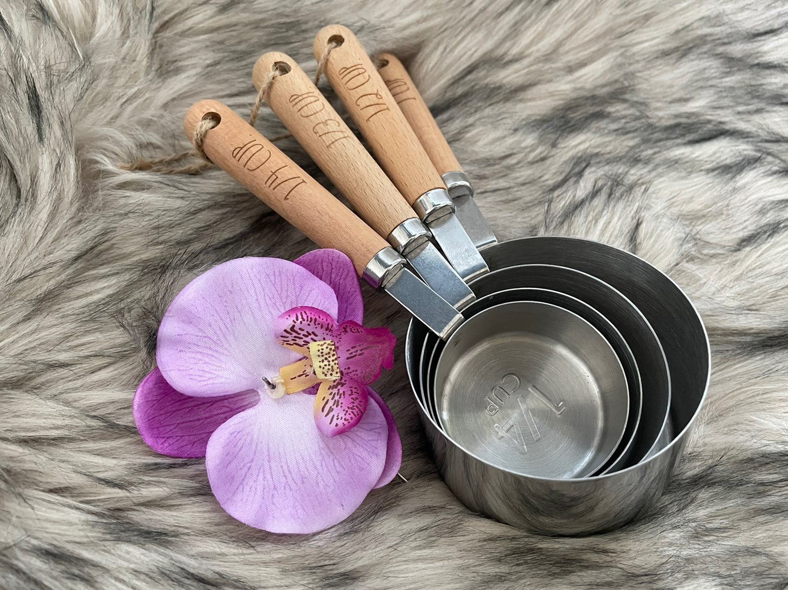 Rae Dunn Wooden Measuring Cups **Brand New RARE!**