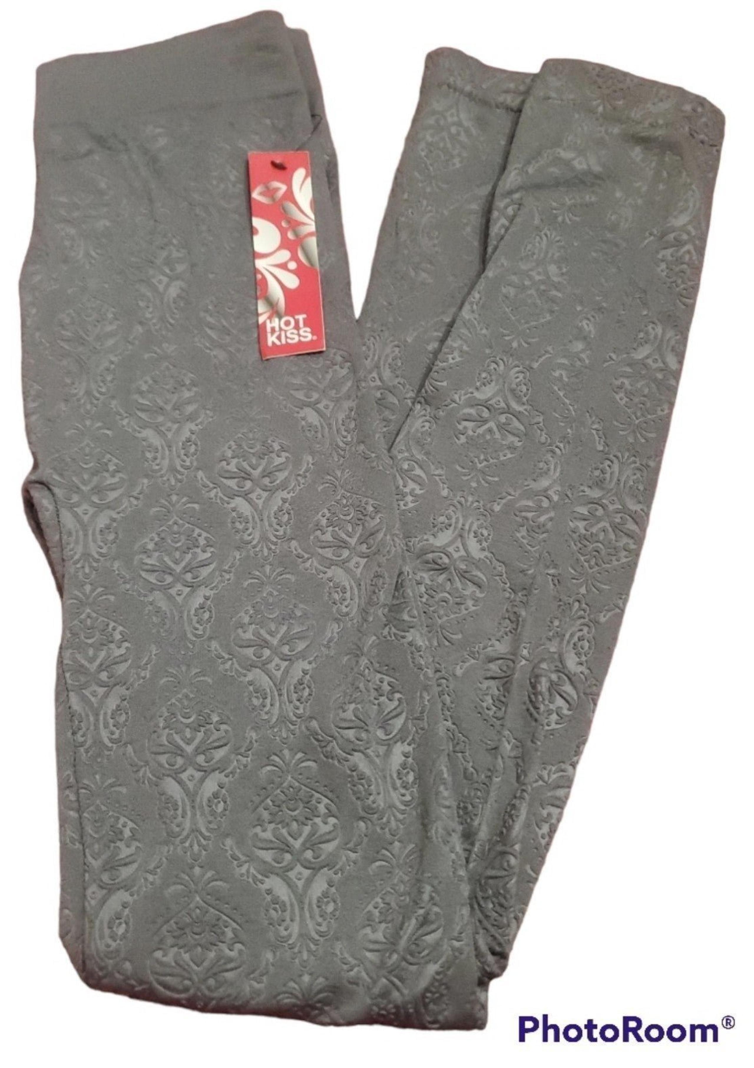 NWT S/M gray Hot Kiss lined warm leggings
