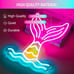 Mermaid Tail Neon Sign Dimmable Mermaid Neon Signs for Wall Decor