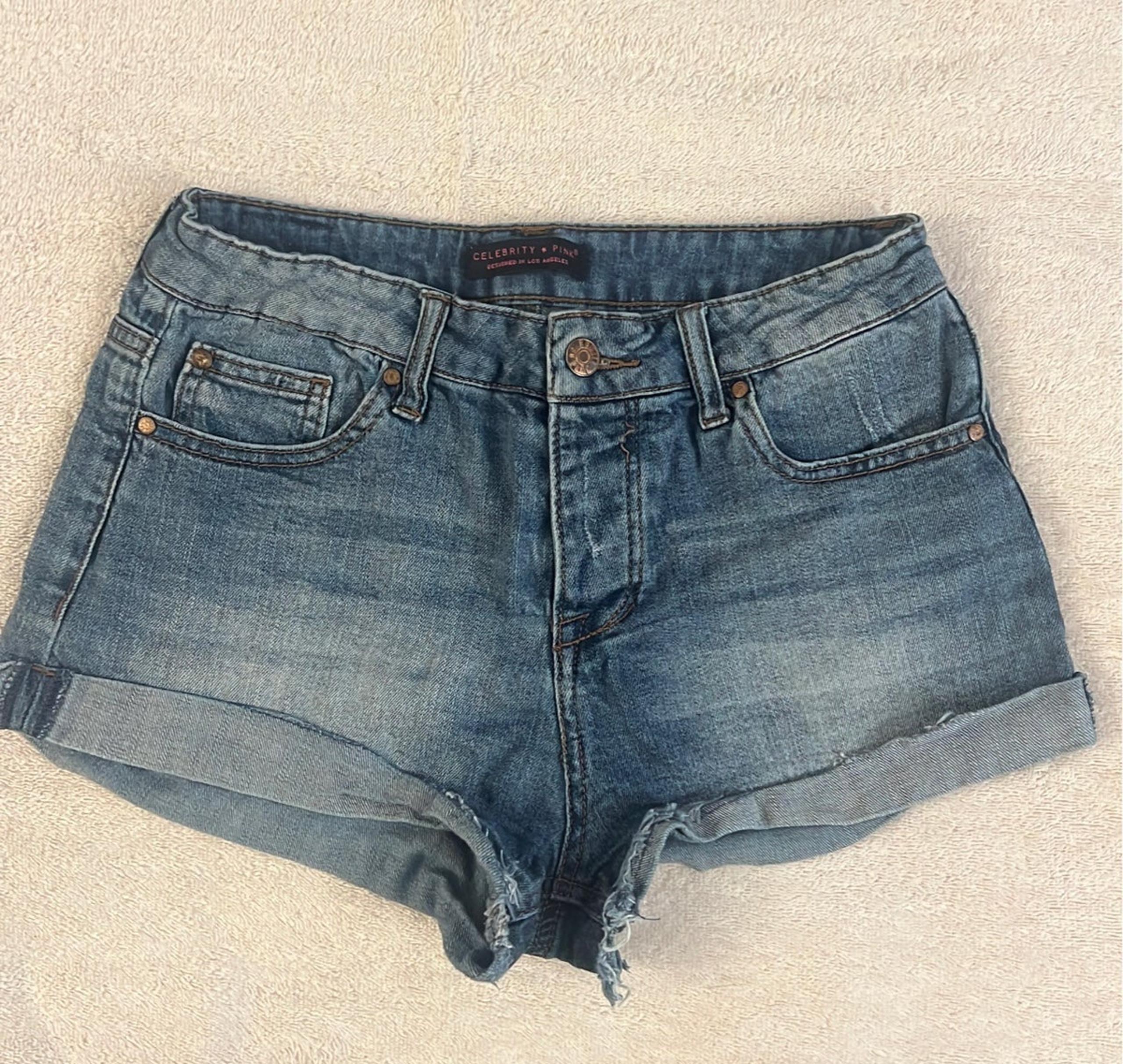 Celebrity pink Jean Shorts