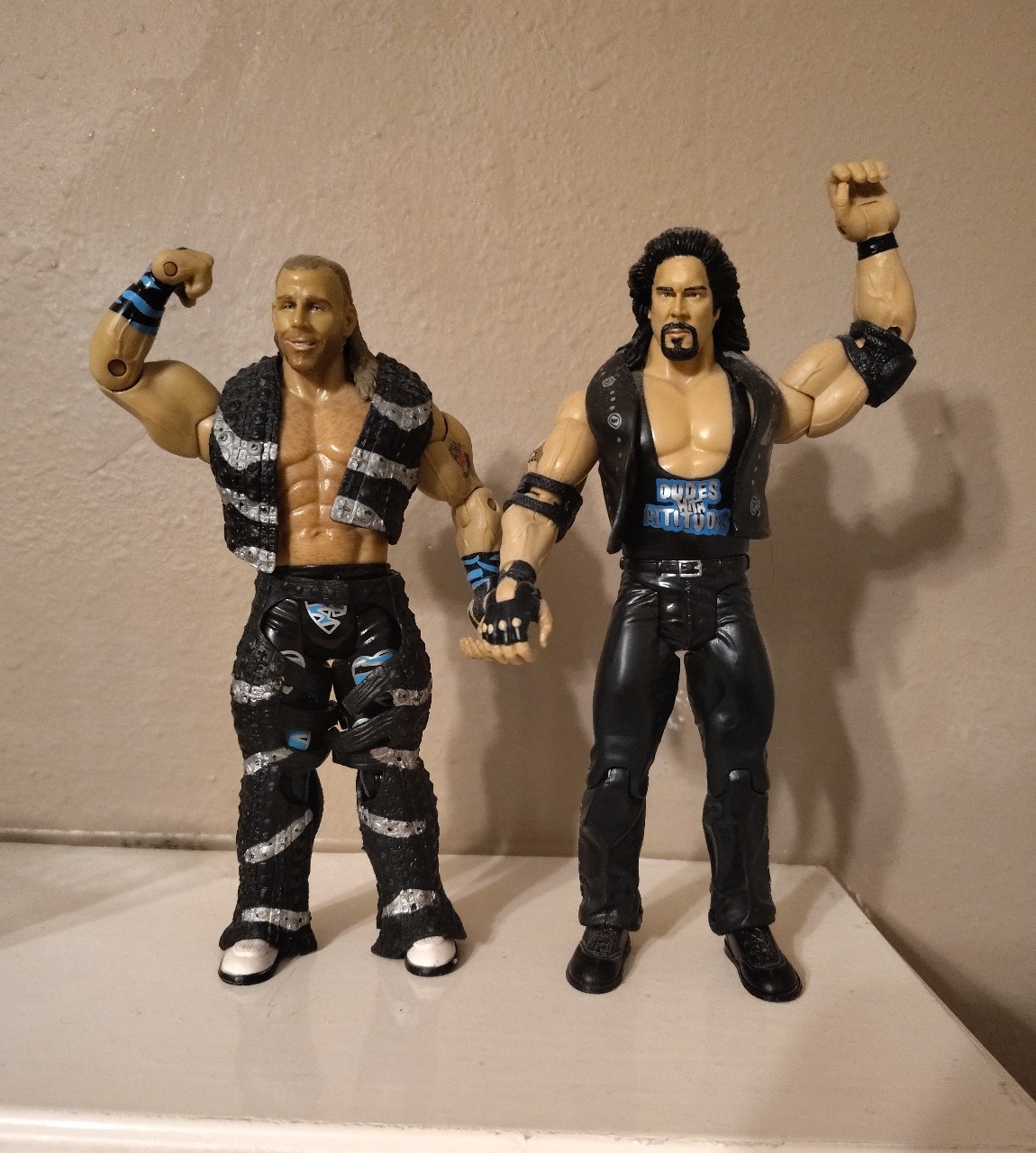 WWE Classic Superstars Diesel Shawn Michaels Dudes with Attitudes Mint Figures