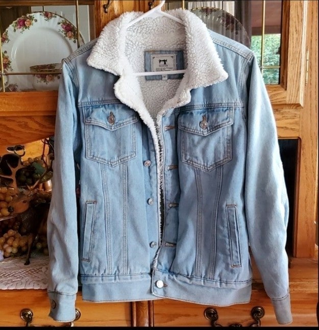 FASHION DENIM FLEECE JACKET