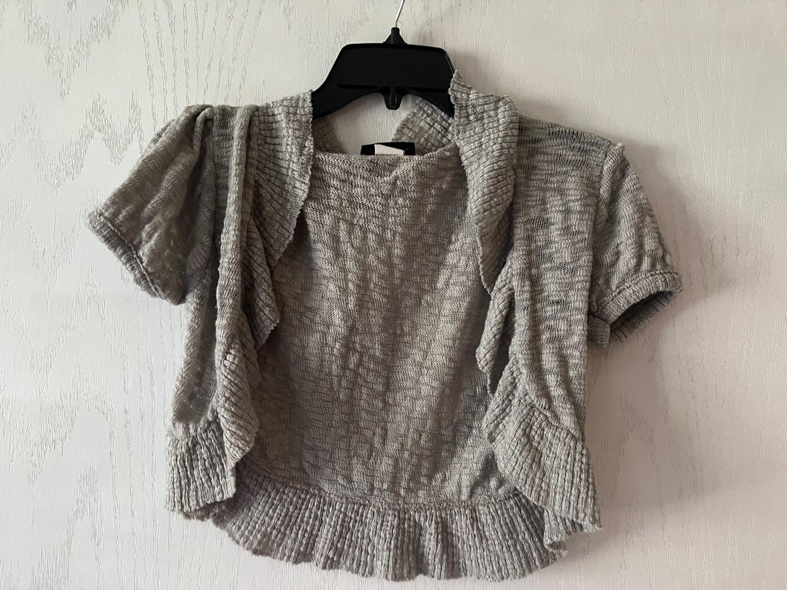 Gray cardigan