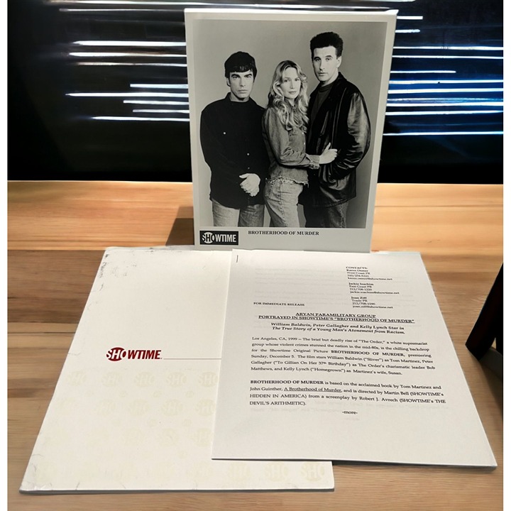 Showtime Movie Press Kit Brotherhood of Murder 1999 William Baldwin Kelly Lynch