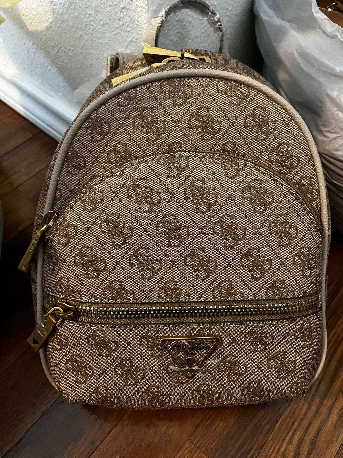 GUESS Brown Backpacks | Mercari