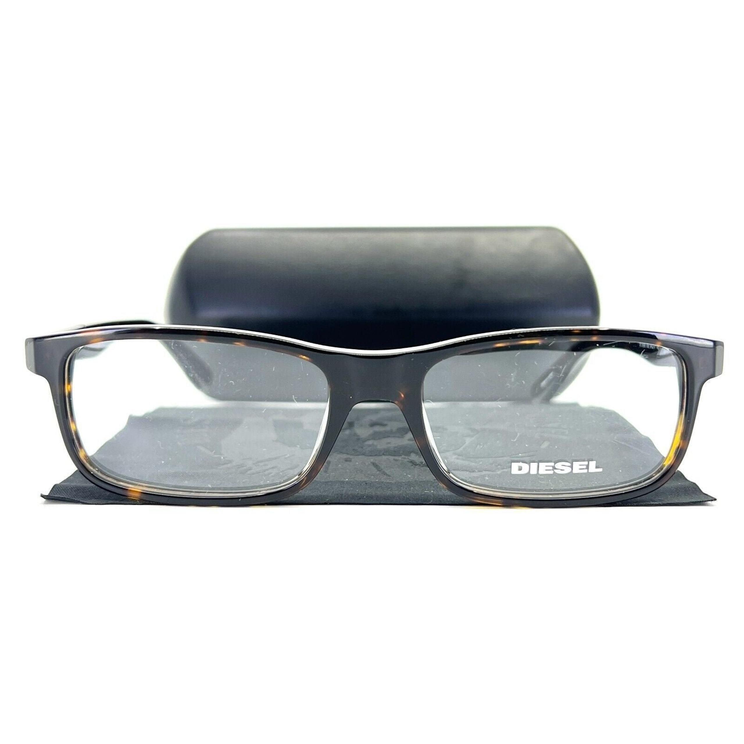 Diesel DL5192 052 Tortoise Brown Rectangle Eyeglasses Frames 54[]17 145 mm
