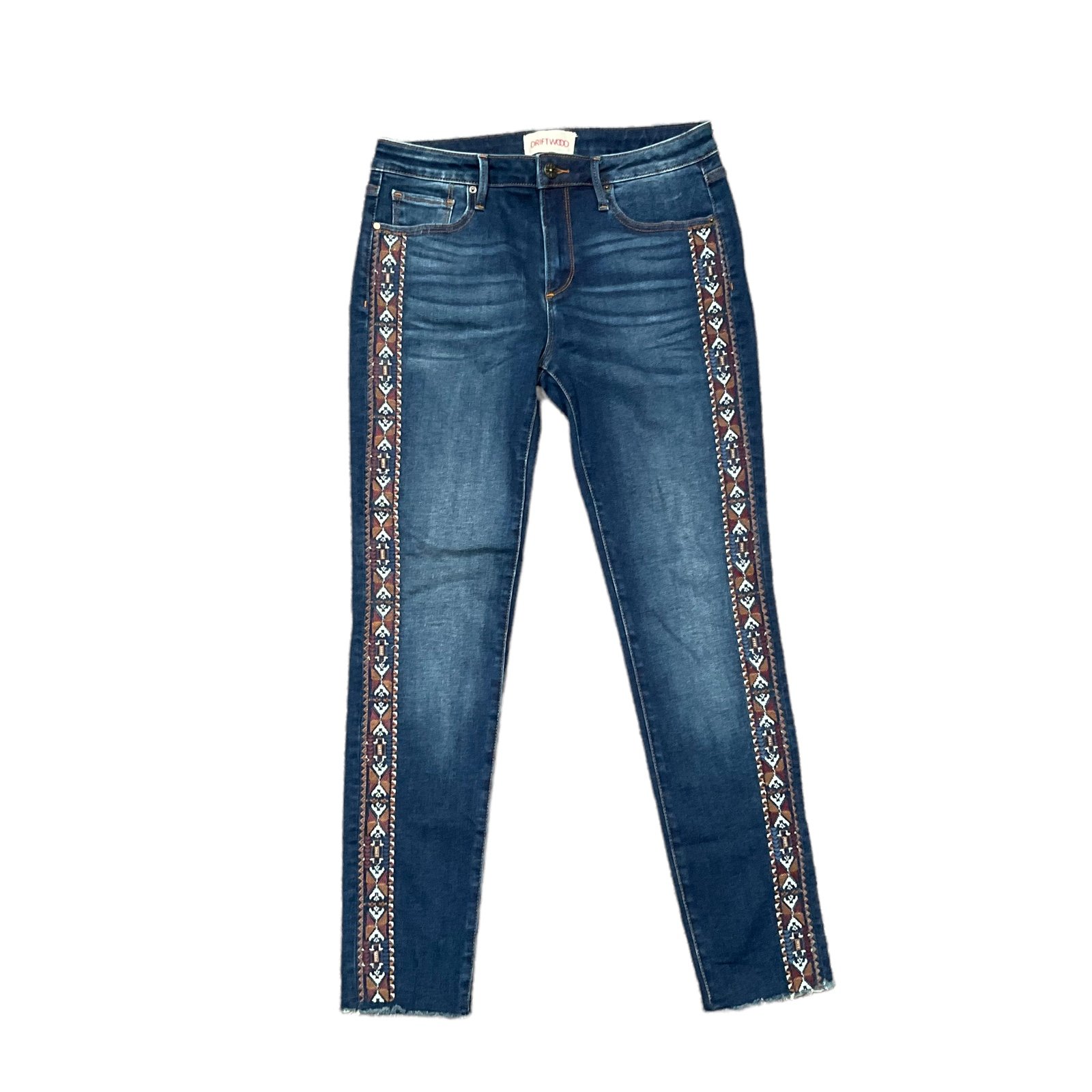 Driftwood Jackie Jeans Aztec Embroidered