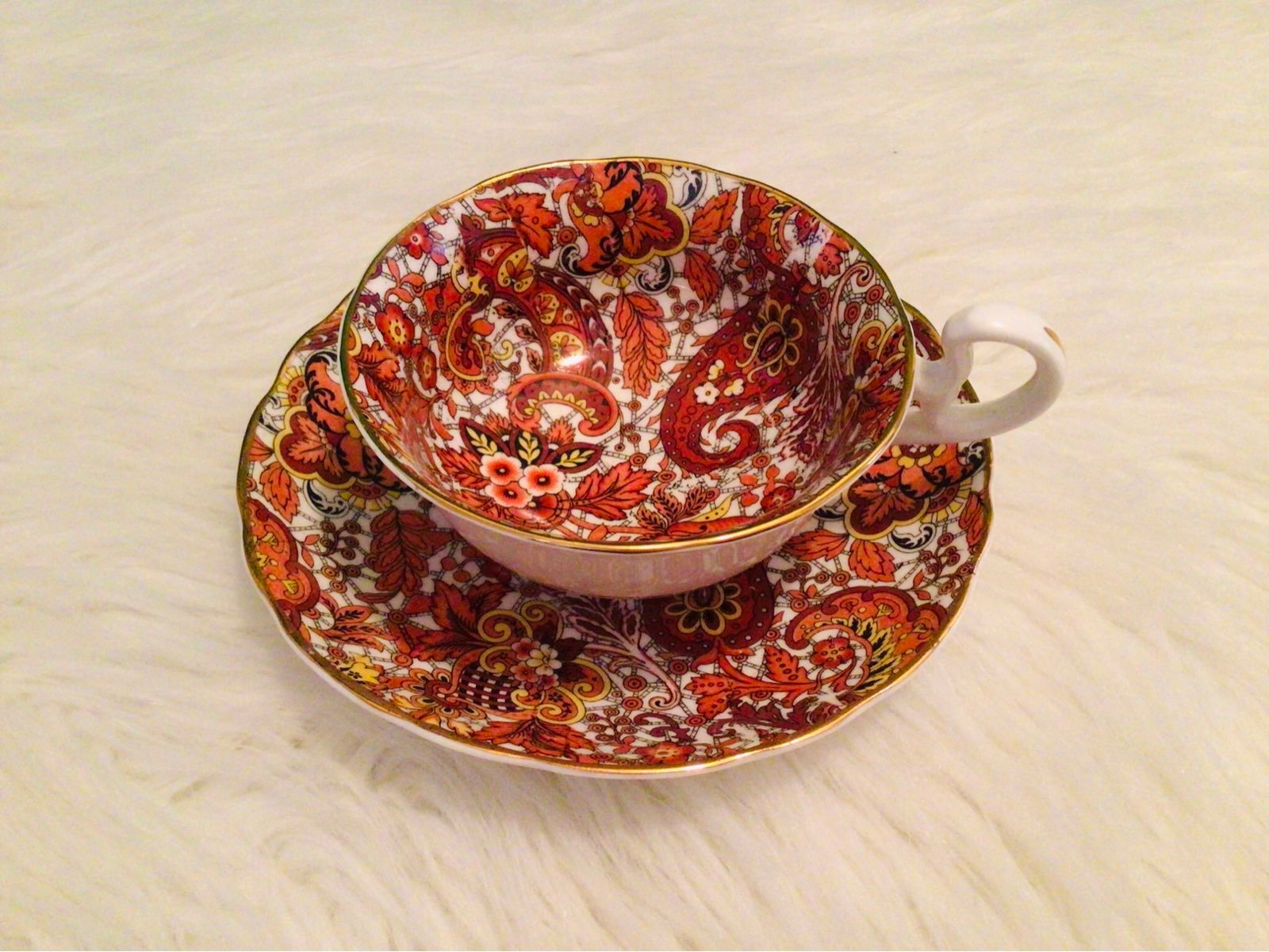 Vintage Radfords Paisley Teacup & Saucer Set