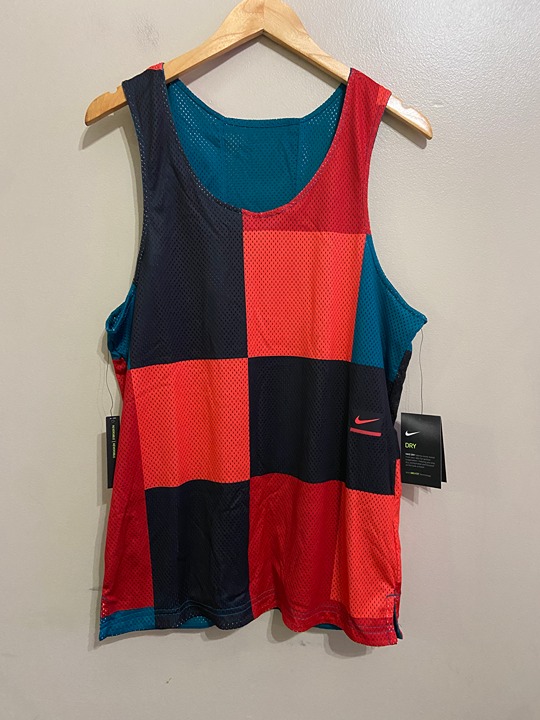 Men's Nike Dry Reversible Training Running Tank Top Multi Color CJ4744-379 XL