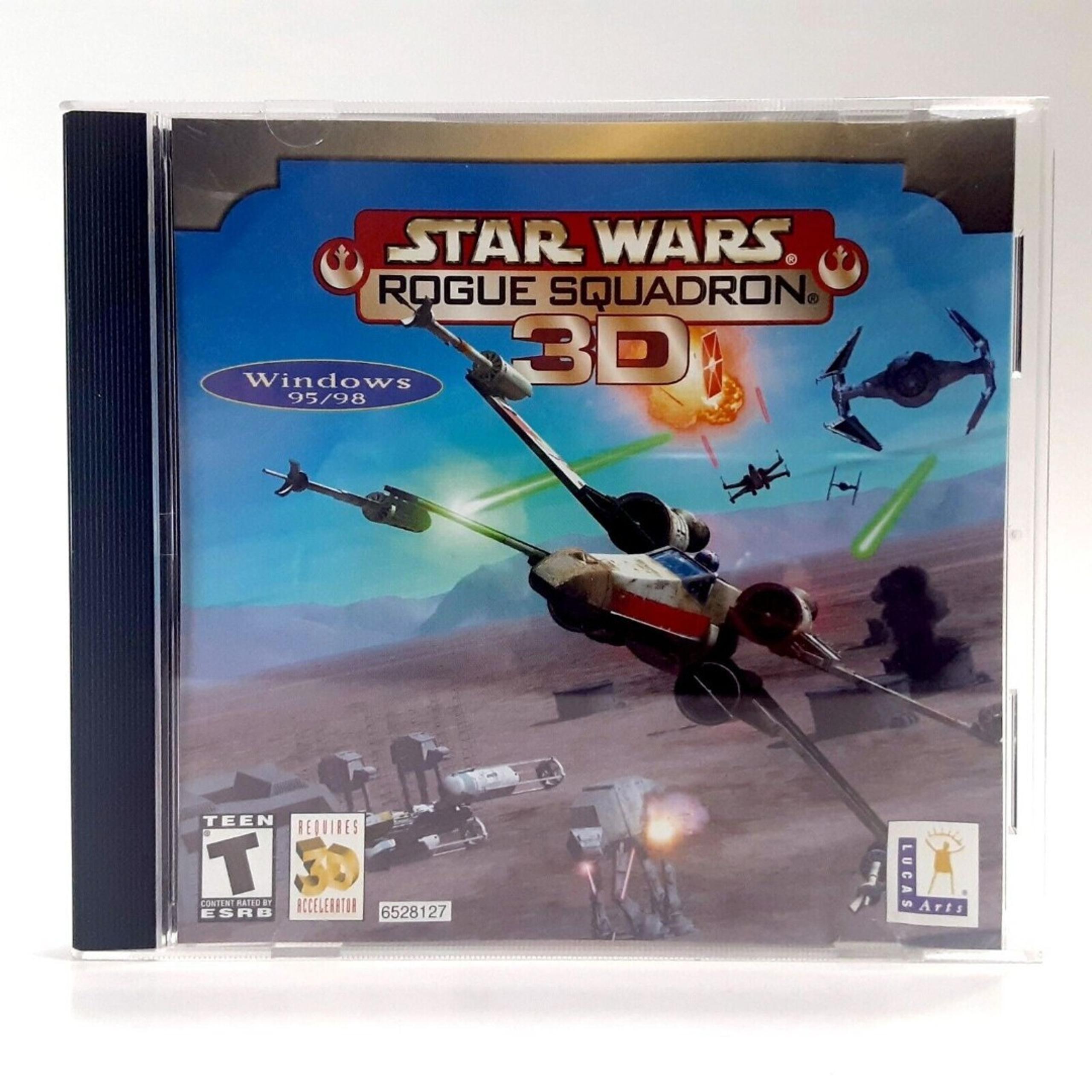 Star Wars: Rogue Squadron 3D (PC Windows 95/98, 1998) Game with Manual on Disc