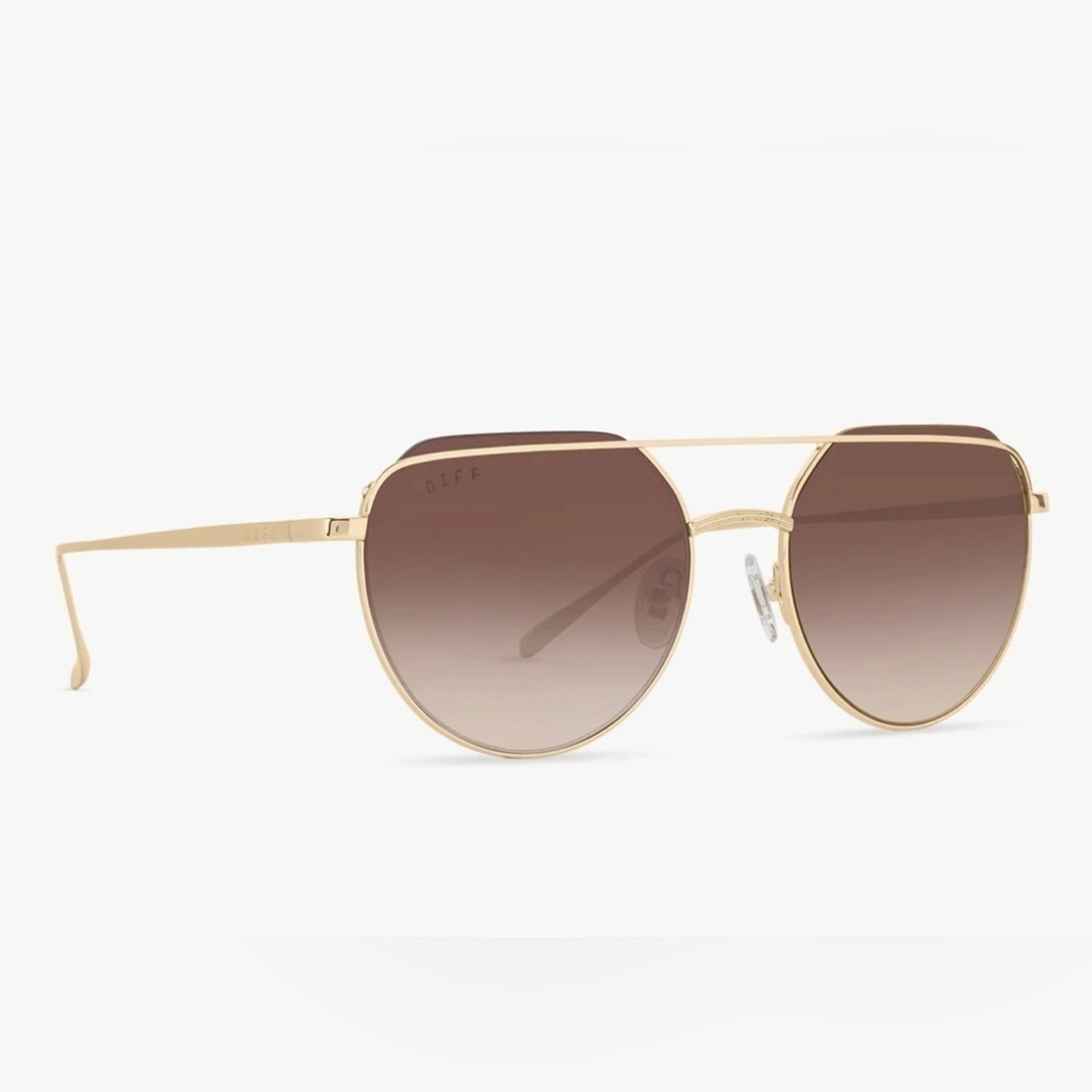 Diff Gold Brown Gradient RAYNE Sunglasses