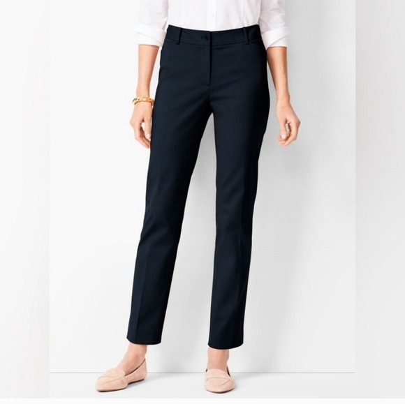 Talbots Hampshire Blue Straight Leg Ankle Pants Size 18W
