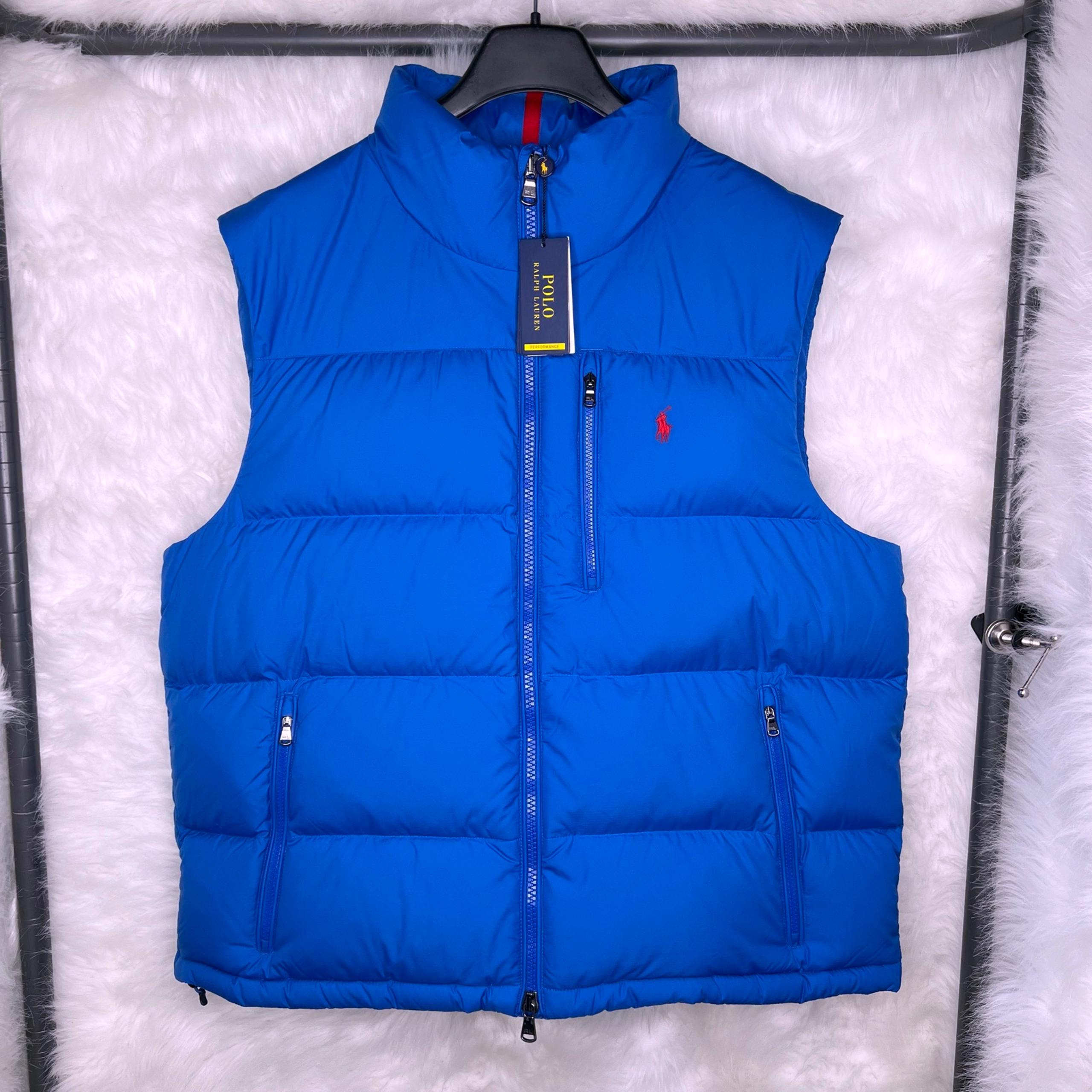 Polo Ralph Lauren Men’s Mid-Weight Down Vest Royal Blue 2XL Puffer Jacket NWT