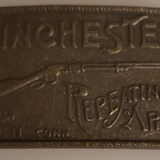 VINTAGE Winchester Rifle Belt Buckle