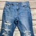 American Eagle Womens Jeans size 14 new nwt Medium Wash Flare x27 Denim Stretch