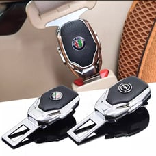 Metal Buckle Seat Belt Clip Safety Belts Plug For alfa romeo( set of 2)