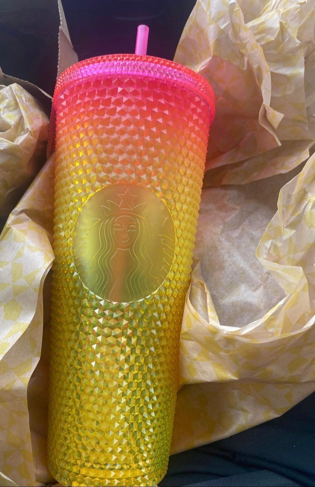 Starbucks Korea Mango Studded Tumbler Venti Size 2022