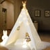 IREENUO Kids Tent with LED Lights, White