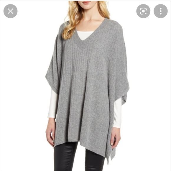 Halogen cashmere poncho