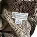 Vtg 90s Evan picone leopard print silk blouse high neck back buttons women 12