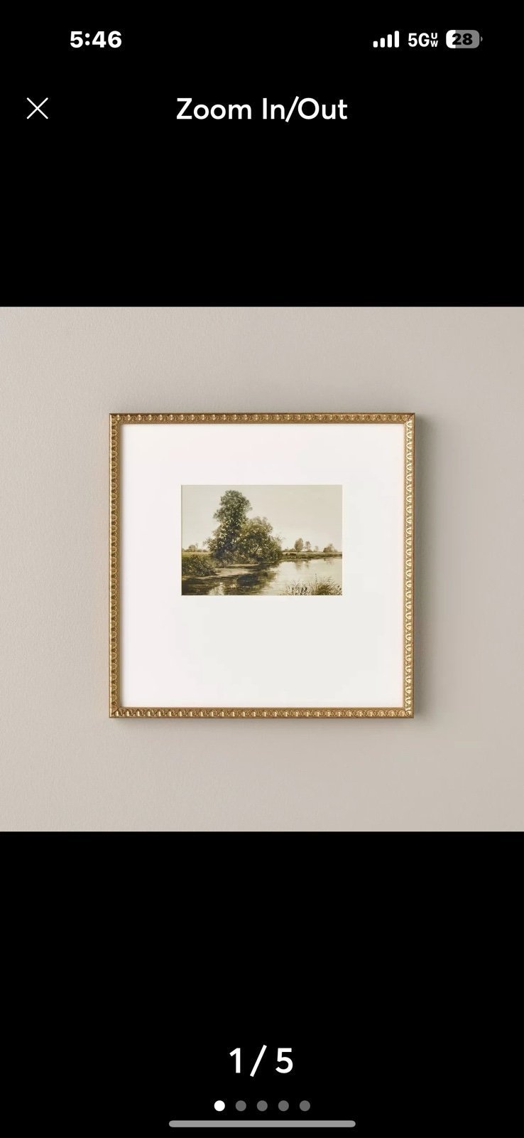 Hearth & Hand Magnolia 18x18 Country Landscape Framed Wall Art