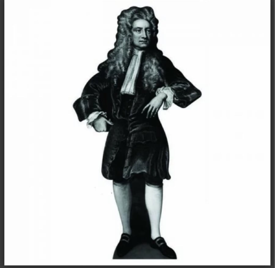 ISAAC NEWTON LIFE SIZE CARDBOARD CUTOUT FREE SHIPPING!