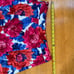 Talbots Casual Summer Floral A Line Skirt Midi Zip Pockets, Size M