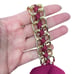 BCBGMaxAzria Gracie One Shoulder Chain Gown Column Dress Beet Size 2