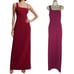 BCBGMaxAzria Gracie One Shoulder Chain Gown Column Dress Beet Size 2