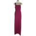 BCBGMaxAzria Gracie One Shoulder Chain Gown Column Dress Beet Size 2