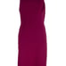 BCBGMaxAzria Gracie One Shoulder Chain Gown Column Dress Beet Size 2