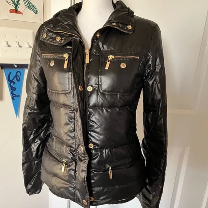 Michael Kors black puffer coat