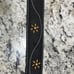 New Handcrafted Black Leather Belt with Floral Design size 44