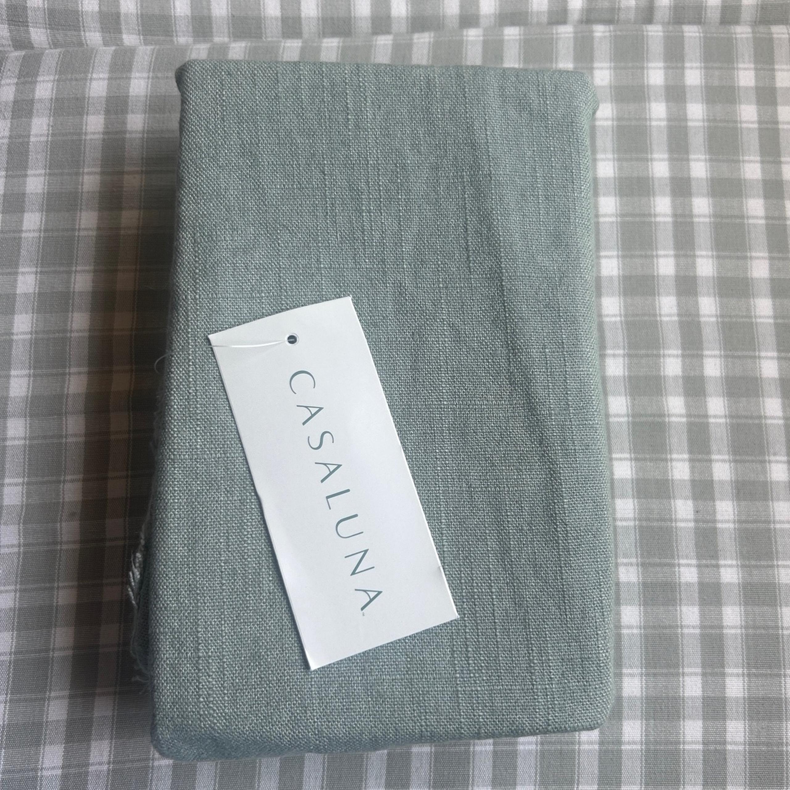 NWT • One Casaluna Heavyweight Rayon / Linen Standard Sham • color - Sage Green