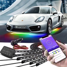 RGB Car LED Underglow kit Waterproof Bluetooth app
