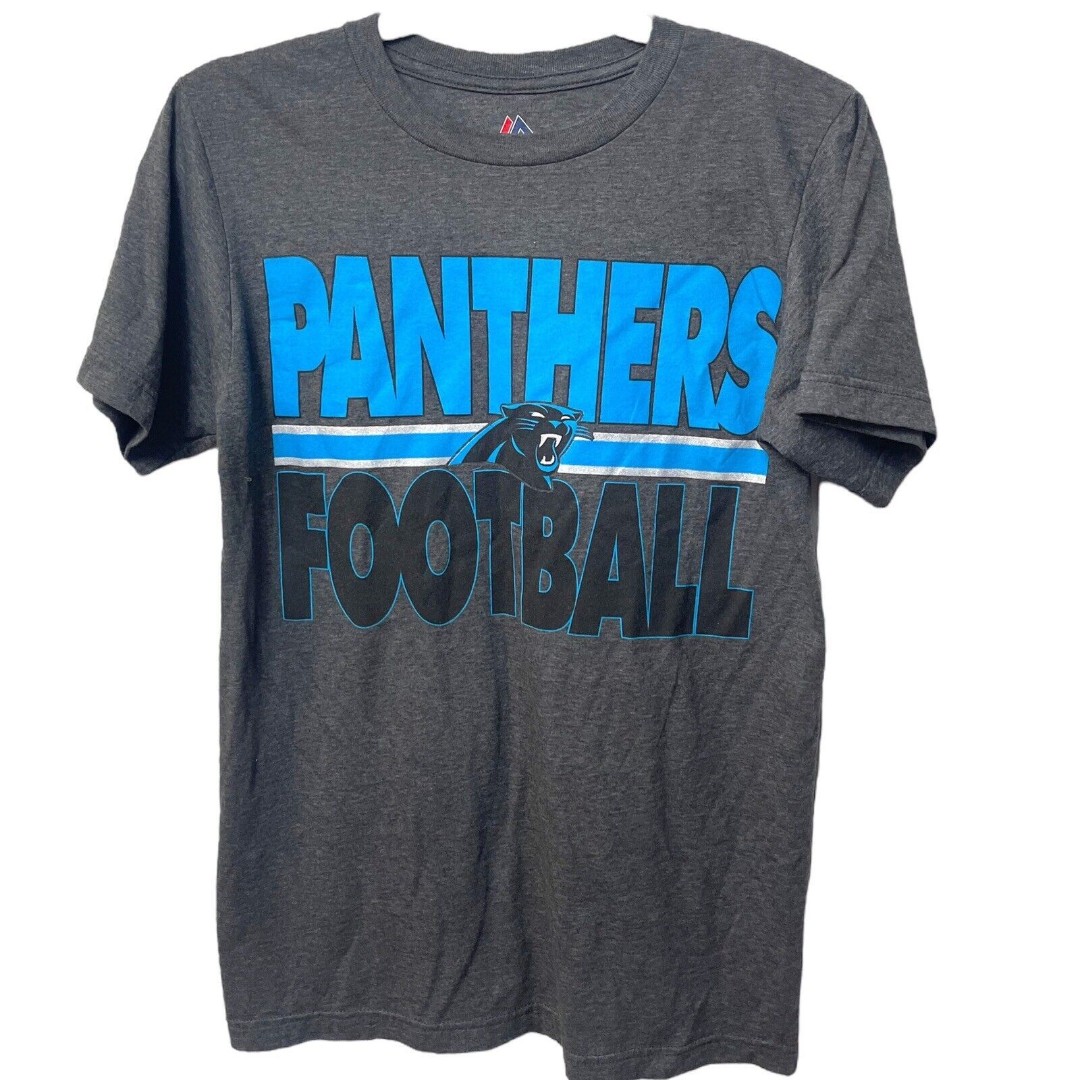 Carolina Panthers Gray Crew neck Small Made in Nicaragua Rn: 15220 CA: 54918 5