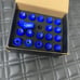 20PCs Blue Rays Style Lug Nuts M12x1.5