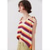 NWT Urban Outfitters BDG Reid Hooded Sweater Vest Size M Multi Color Stripe Knit