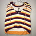 NWT Urban Outfitters BDG Reid Hooded Sweater Vest Size M Multi Color Stripe Knit