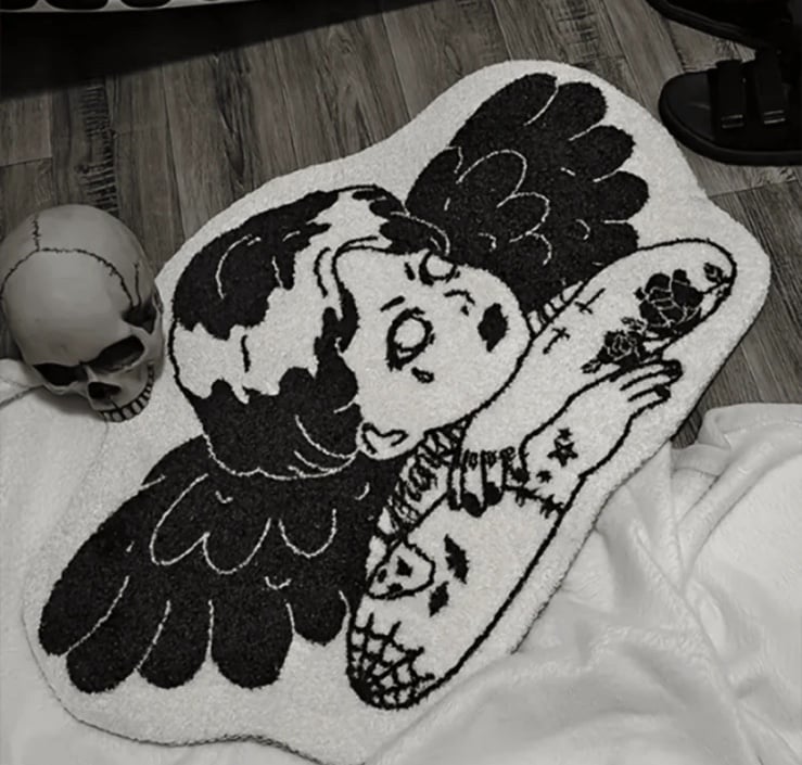 Angel Lucifer Carpet Gothic Style
