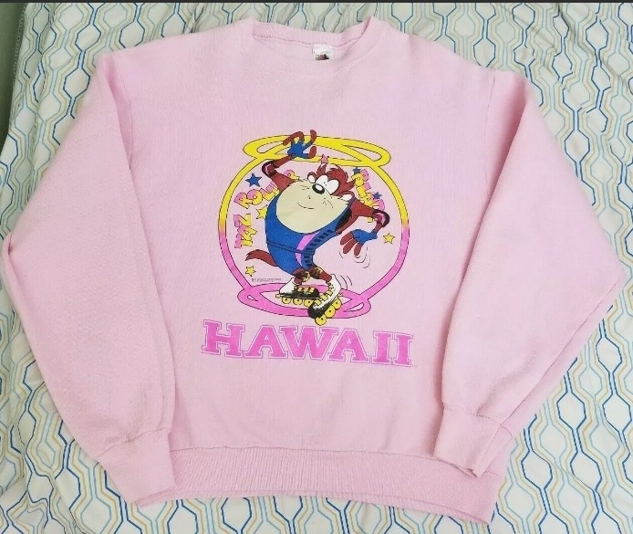 Vintage Looney Tunes Taz Hawaii Crewneck