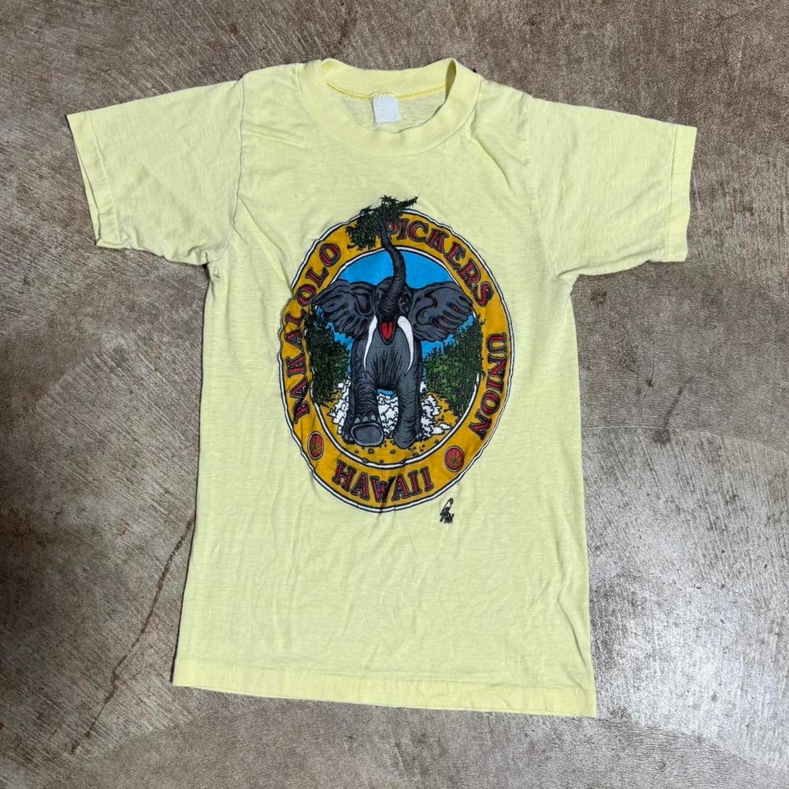 Vintage VTG 70’s Pakalolo Pickers Hawaii Union Single Stitch Graphic T-Shirt