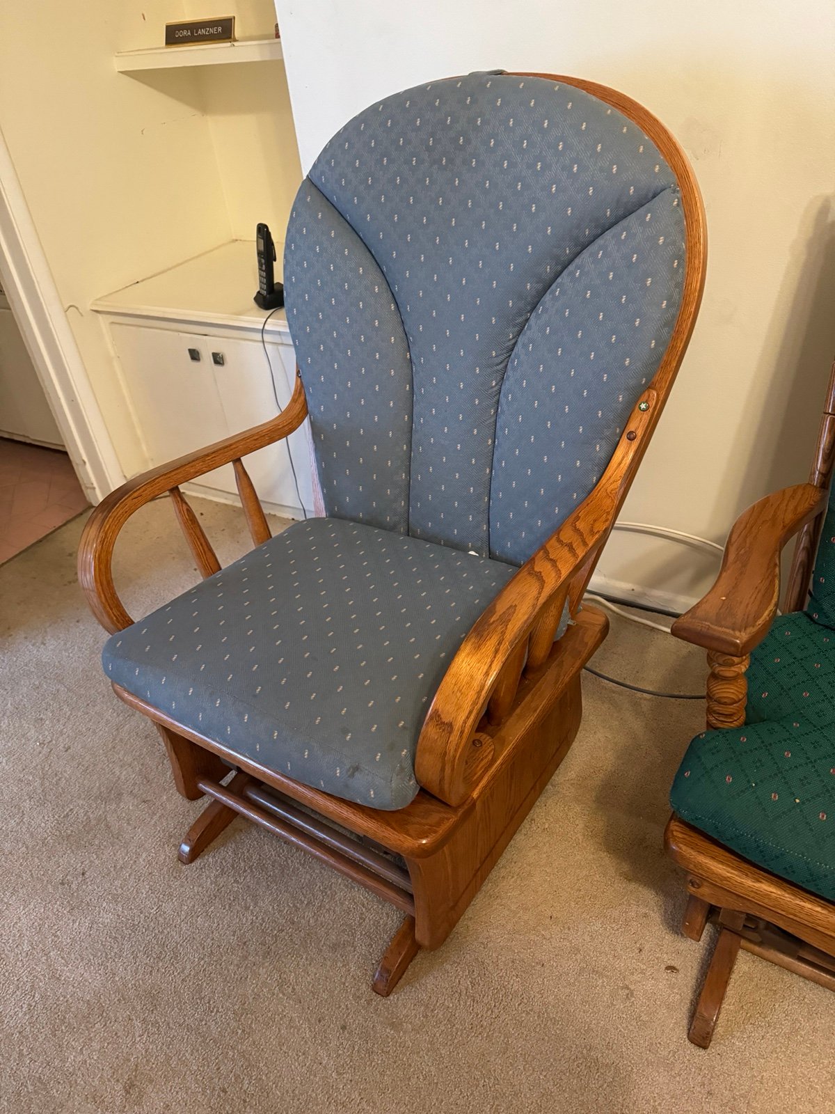 Round Back Towne Square Solid Oak Rocking Chair