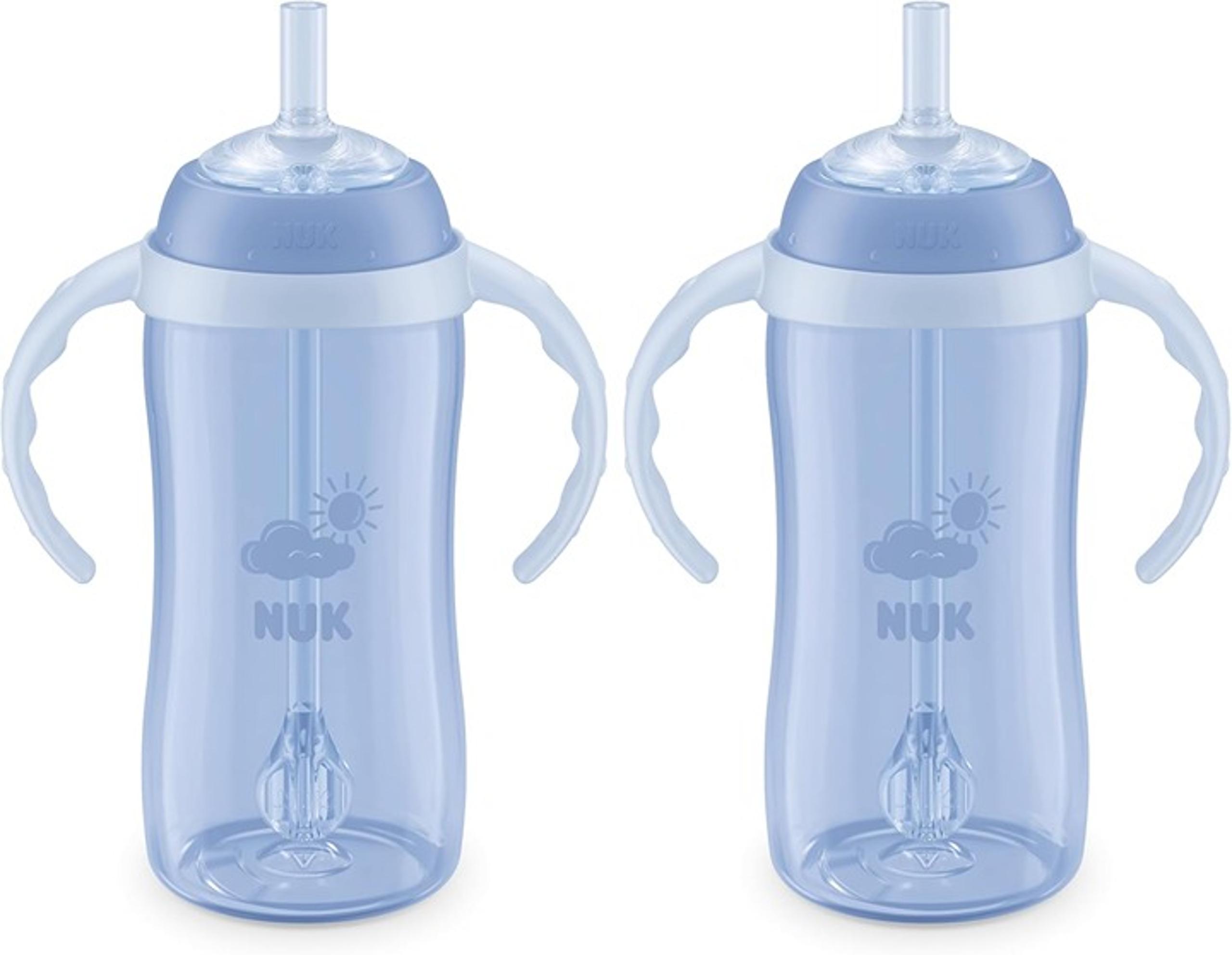 NUK Learner Straw Cup 10oz - Toddler Cup with Soft Straw for Easy Drinking