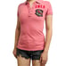 Ed Hardy x Christian Audiger Polo Shirt Short Sleeve Pink Dragon Y2K Size Small