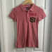 Ed Hardy x Christian Audiger Polo Shirt Short Sleeve Pink Dragon Y2K Size Small