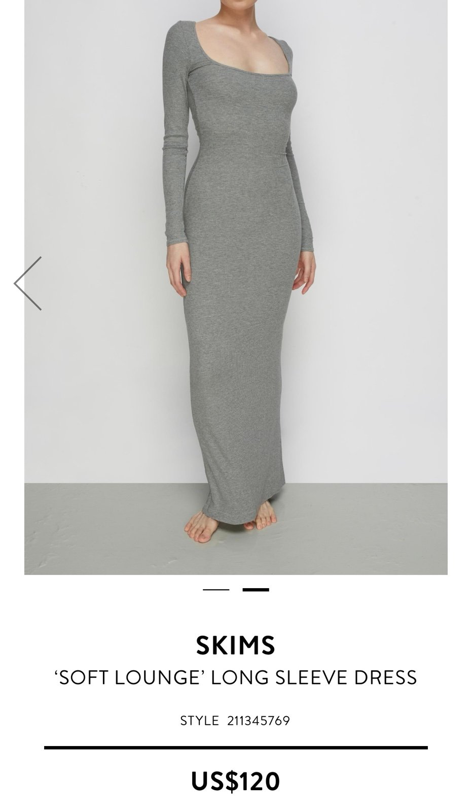 SKIMS NWOT maxi Dress