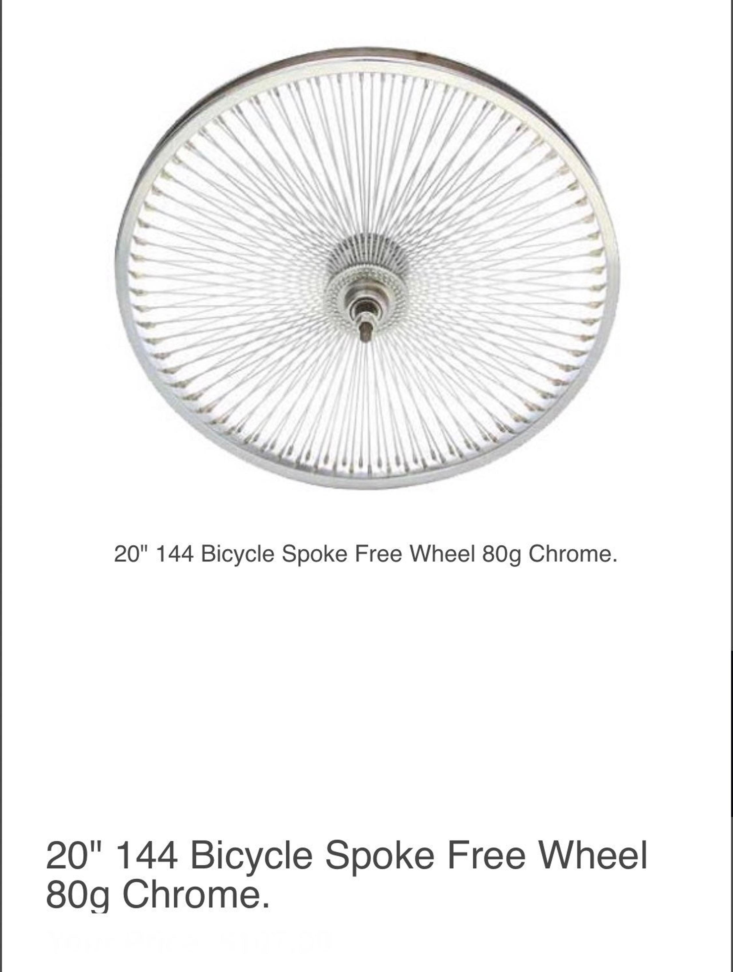 Brand new lowrider bicycle rims  20" in